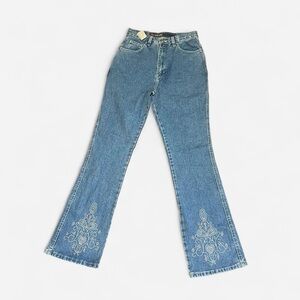 Diesel ARCHIVE DEADSTOCK light-wash blue flare embroidered jeans 30x32